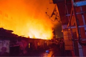 Fire Razes Three Buildings, Four Shops In Ogun  