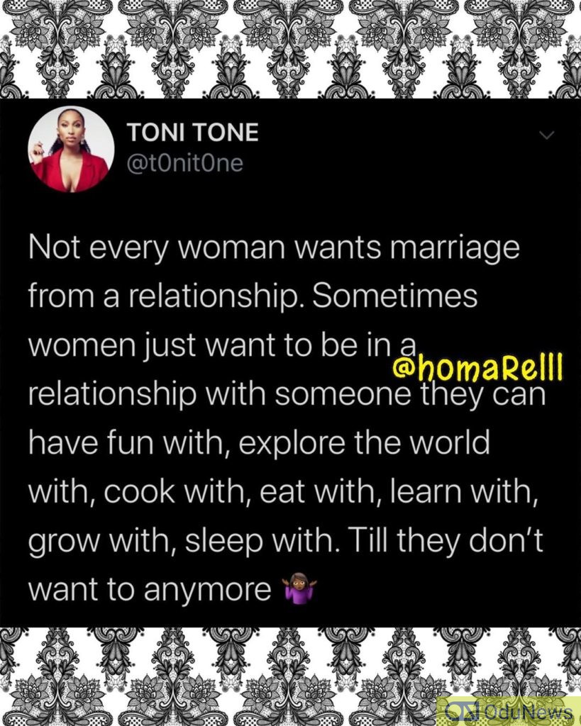 Some Women Just Want To Have Fun - Actress Toni Tones Gives Relationship Advice  