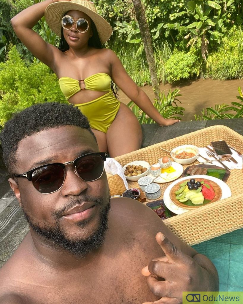 Davido's Brother & New Bride Get Cozy In Honeymoon Photos  