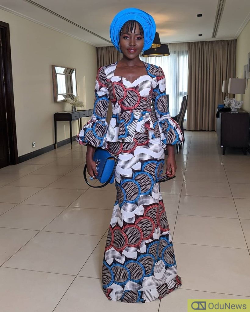 Lupita Nyong'o Proves She's A Slay Queen In Nigerian Attire [PHOTOS]  