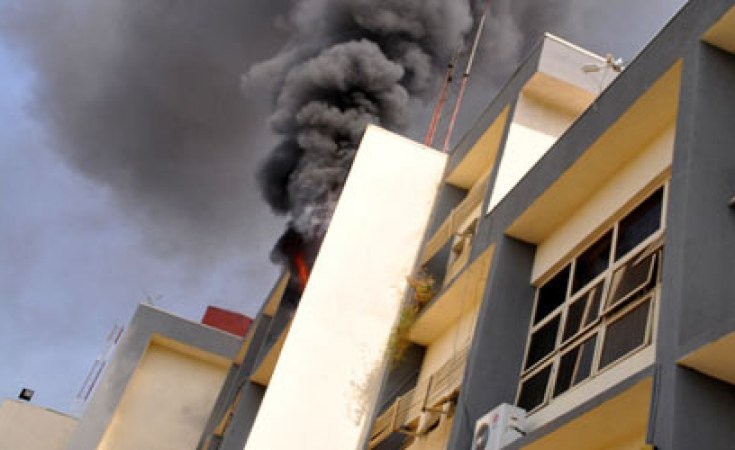 JUST IN: Fire Razes INEC Office In Abuja  