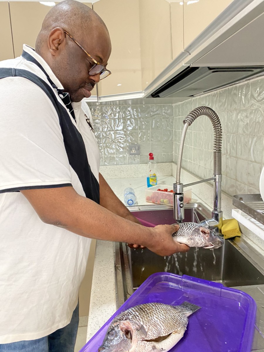 Lockdown: Dele Momodu Shows Off His Cooking Skills [PHOTOS]  