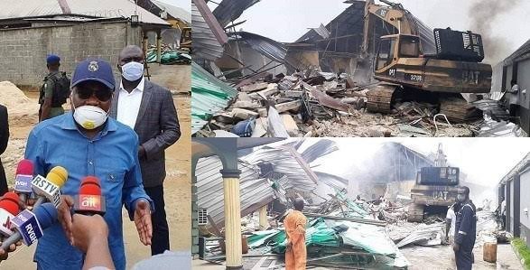 "It Is To Protect Our People" - Wike Defends Demolition Of Hotels In Rivers  