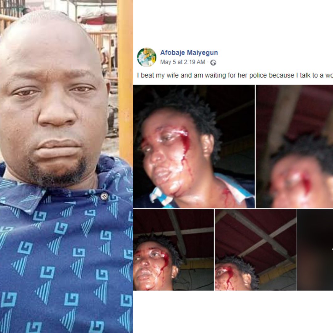 LASG Arrests Man Who Posted Bleeding Pictures Of Wife On Facebook After Beating Her  