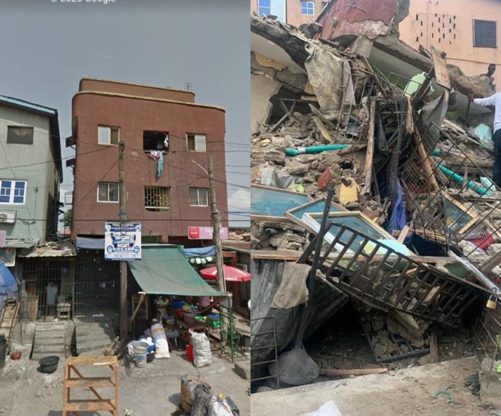 Three Killed, Nine Injured As 3-Storey Building Collapses In Lagos  