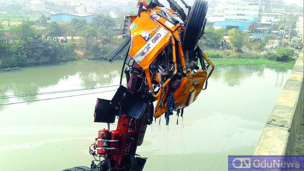 Many Missing As Truck Falls Into River In Lagos  