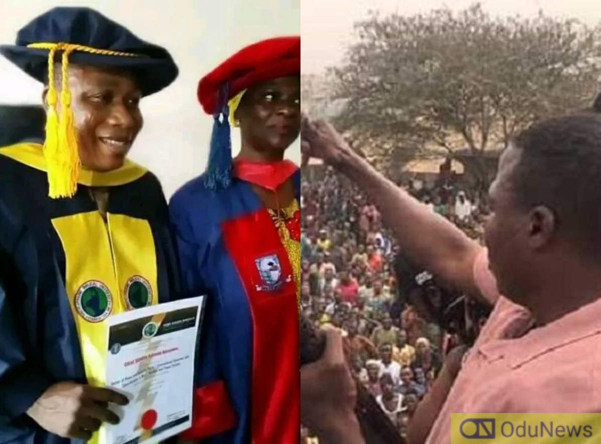 Igboho Who Became Popular Through Violence Awarded Doctor Of Peace In US Bible Varisty  