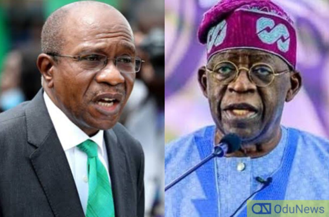 JUST IN: Tinubu Meets Emefiele At Aso Rock  