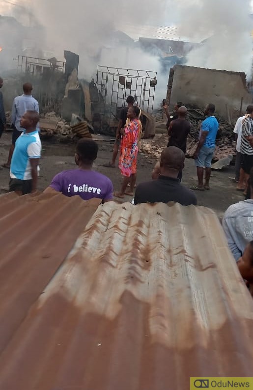 Fire Razes Spare Parts Market In Ajegunle  