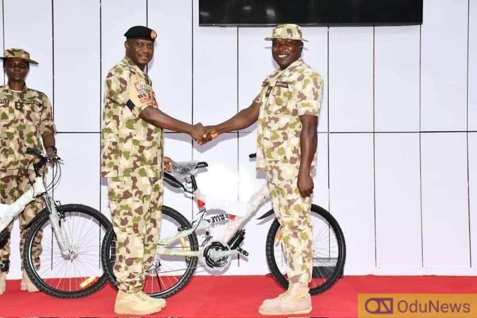 Army Rewards Soldiers With Bicycles, Cash Gifts For Outstanding Performance  