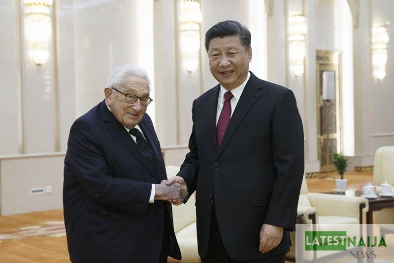 China's Xi Jinping Meets Ex- US Secretary Of State, Kissinger  