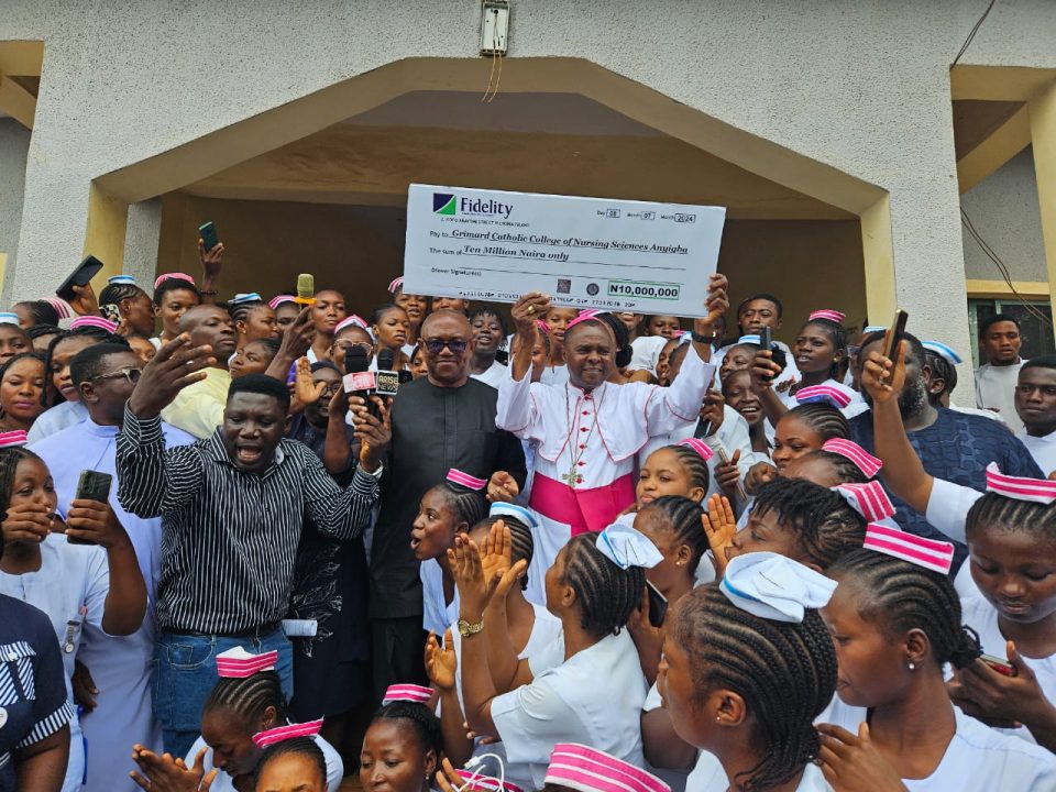 Peter Obi Commits N10 Million to Nursing College, Calls for Urgent Health Sector Investment  