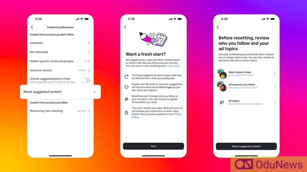 Instagram to Roll Out Global Feature Allowing Users to Refresh Content Recommendations  