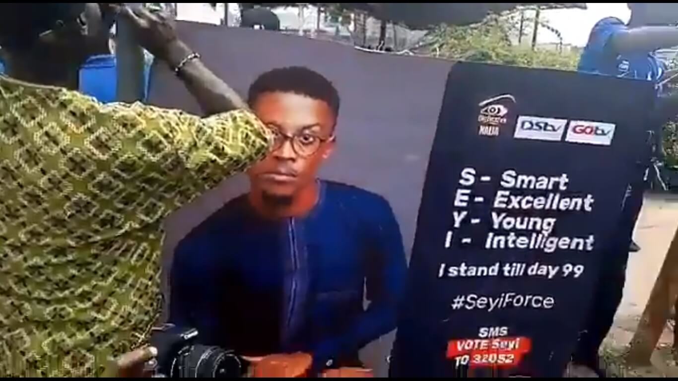 #BBNaija: The Moment Fans Of Tacha And Seyi Clashed In Lagos