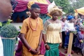 17-Year-Old Boy Marries 16-Year-Old Fiancee In Nnewi  