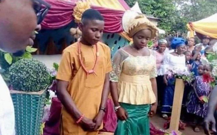 17-year-old boy marries fiancee in Nnewi