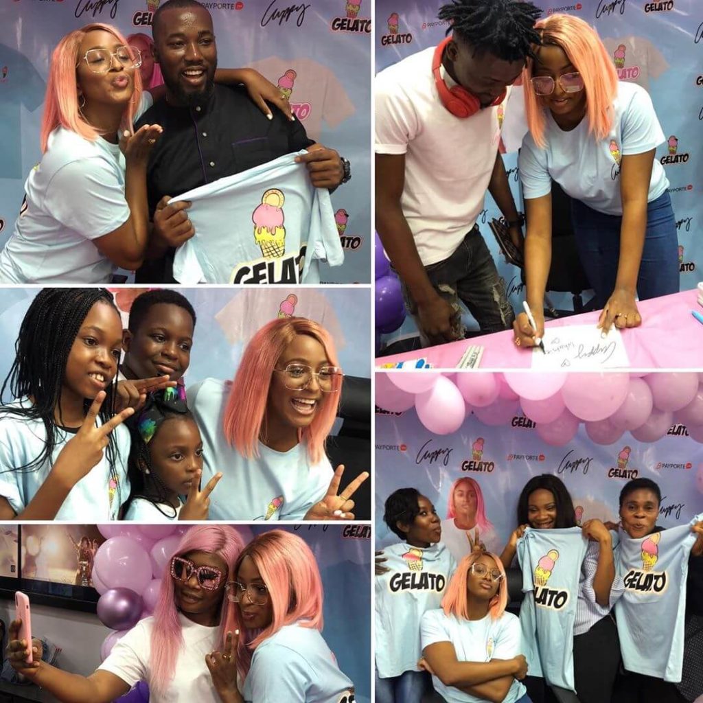 DJ Cuppy Launches Gelato T-Shirt Line  