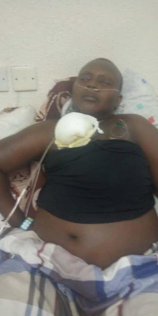 Bukola Iyabo Oshadare while on her sick bed