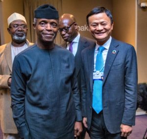 Osinbajo Receives Alibaba's Jack Ma In Abuja  