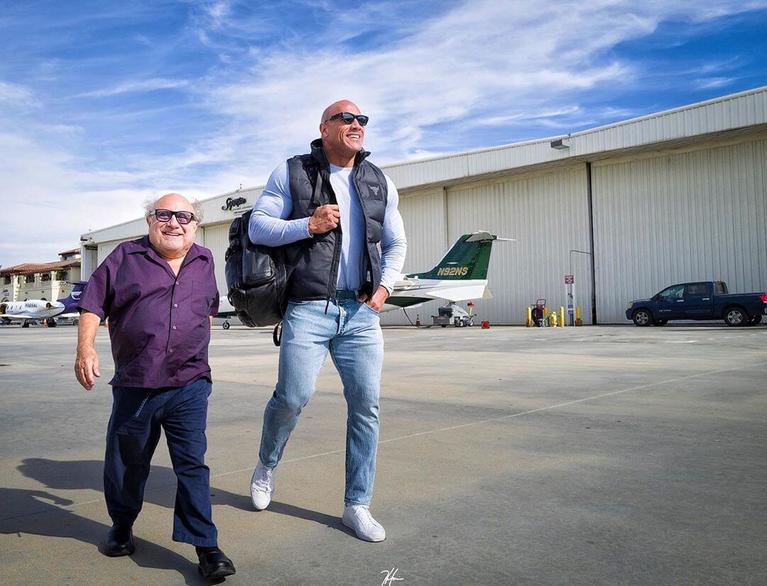 Dwayne Johnson and Danny DeVito crash a wedding
