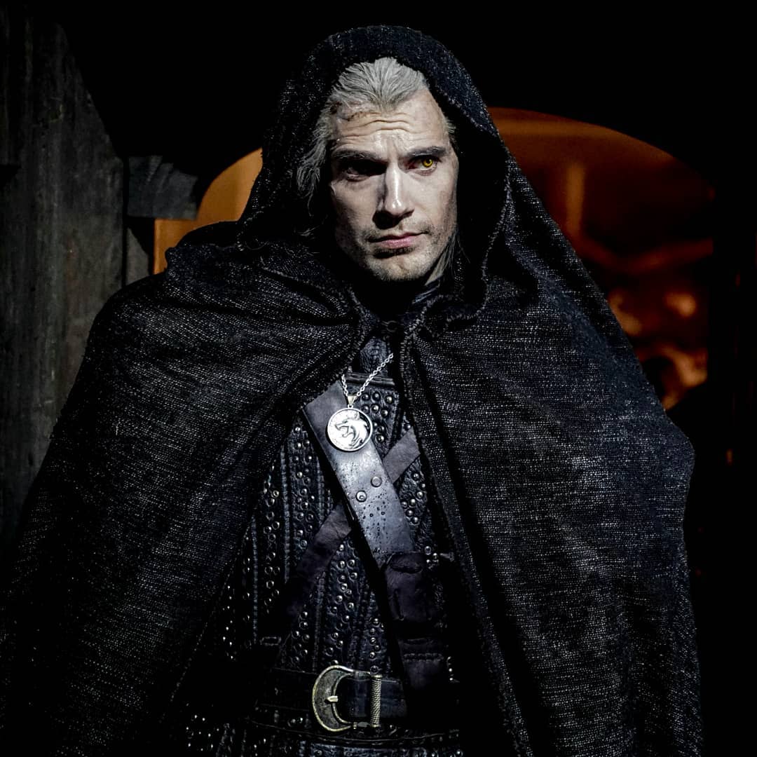 Cavill as Geralt in The Witcher