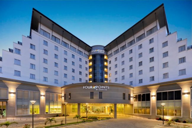 [VIDEO] Gas Cylinder Explodes At Four Point By Sheraton Hotel