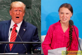 Trump Attacks 16-Year Old Climate Activist, Greta Thunberg, Over Award  
