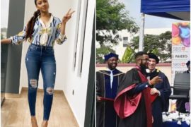 Adesua Etomi-Wellington Celebrates Brother As He Bags 7th Degree  