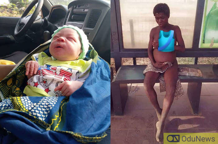 Mentally challenged lady welcomes a baby boy