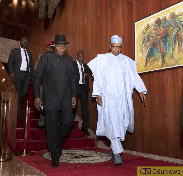 BREAKING: Buhari, Jonathan Meet In Aso Rock