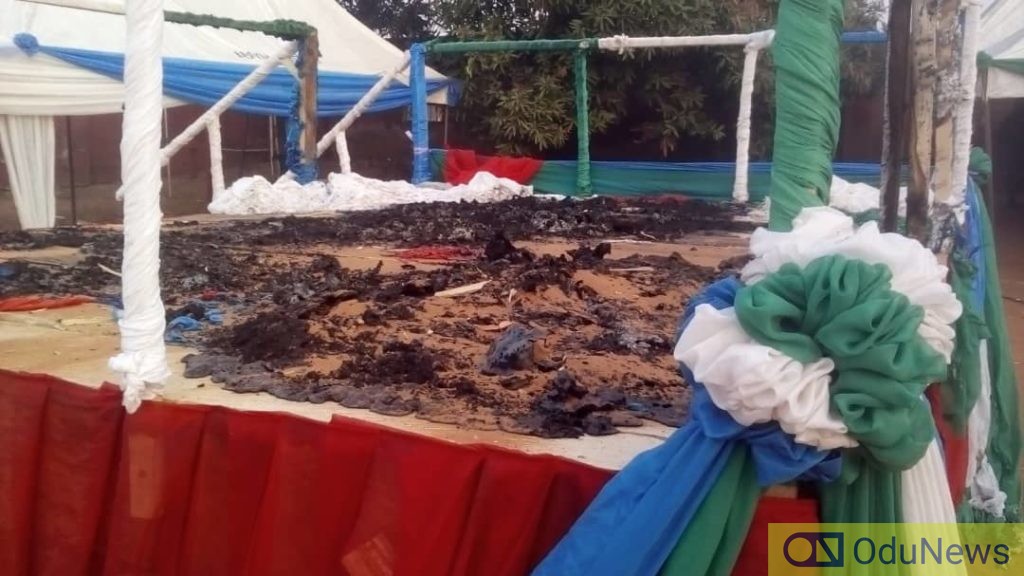 Edo State: Thugs Evade Rally Venue, Set The Place Ablaze