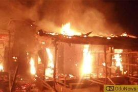 BREAKING: Fire Razes Guinness Warehouse In Lagos [VIDEO]