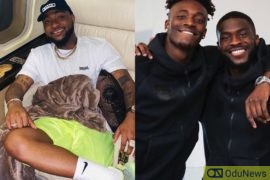Davido Chills Out With Chelsea's Tammy Abraham & Fikayo Tomori [PHOTO]  
