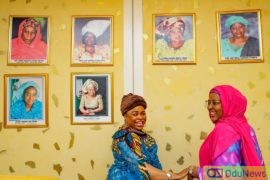 [PHOTOS] Aisha Buhari, Patience Jonathan Meet In Aso Rock  