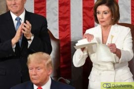 US Reps Member Files Ethic Complaints Against Pelosi For Tearing Trump's Speech  