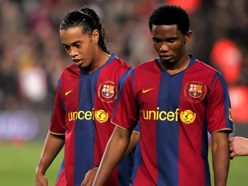 Samuel Eto'o's Message To Ronaldinho As He Celebrated His Birthday In Jail  