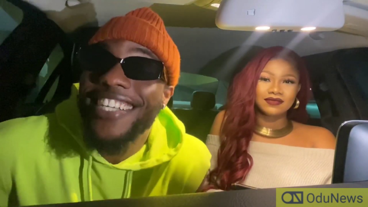 VIDEO: Singer, L.A.X Kisses Tacha In A Benz  