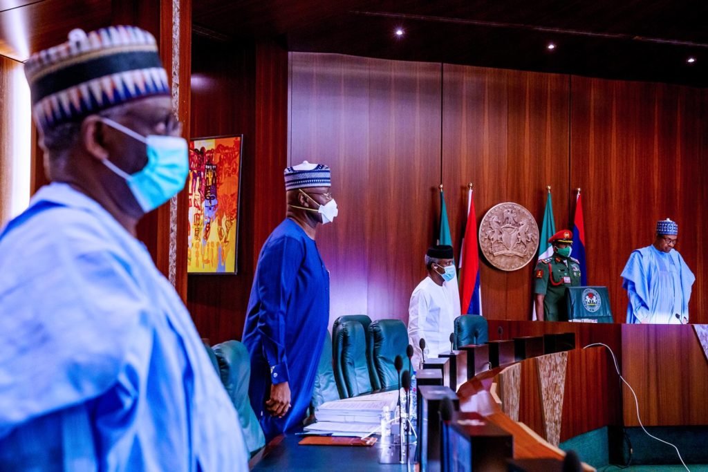 [PHOTOS] New Chief Of Staff Gambari Attends FEC Meeting  