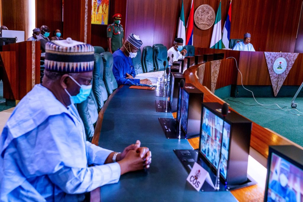 [PHOTOS] New Chief Of Staff Gambari Attends FEC Meeting  