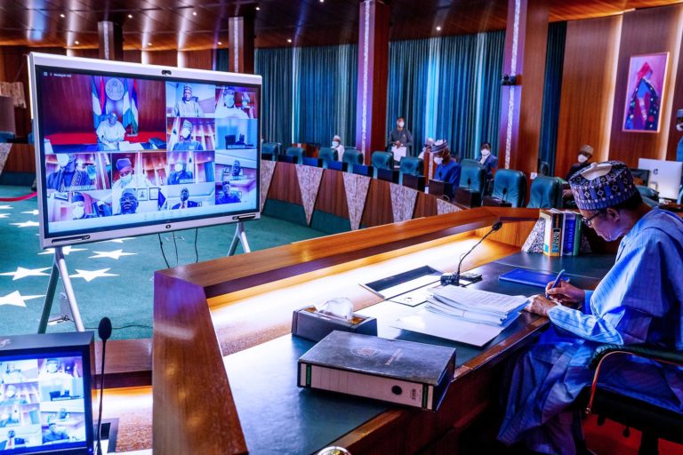 Buhari Presides Over 11th Virtual FEC Meeting In Aso Rock Buhari Presides Over Virtual FEC Meeting