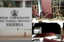 How Armed Men Backed By Ghanaian Govt. Demolished Nigeria's Embassy Residence  