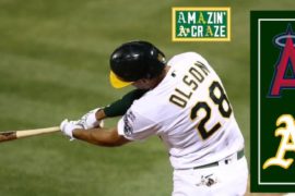 Matt Olson Hits Grand Slam To Give A's 7-3 Win vs. Angels [VIDEO]  