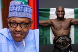 Buhari Reacts As Kamaru Usman Retains UFC Welterweight Belt  