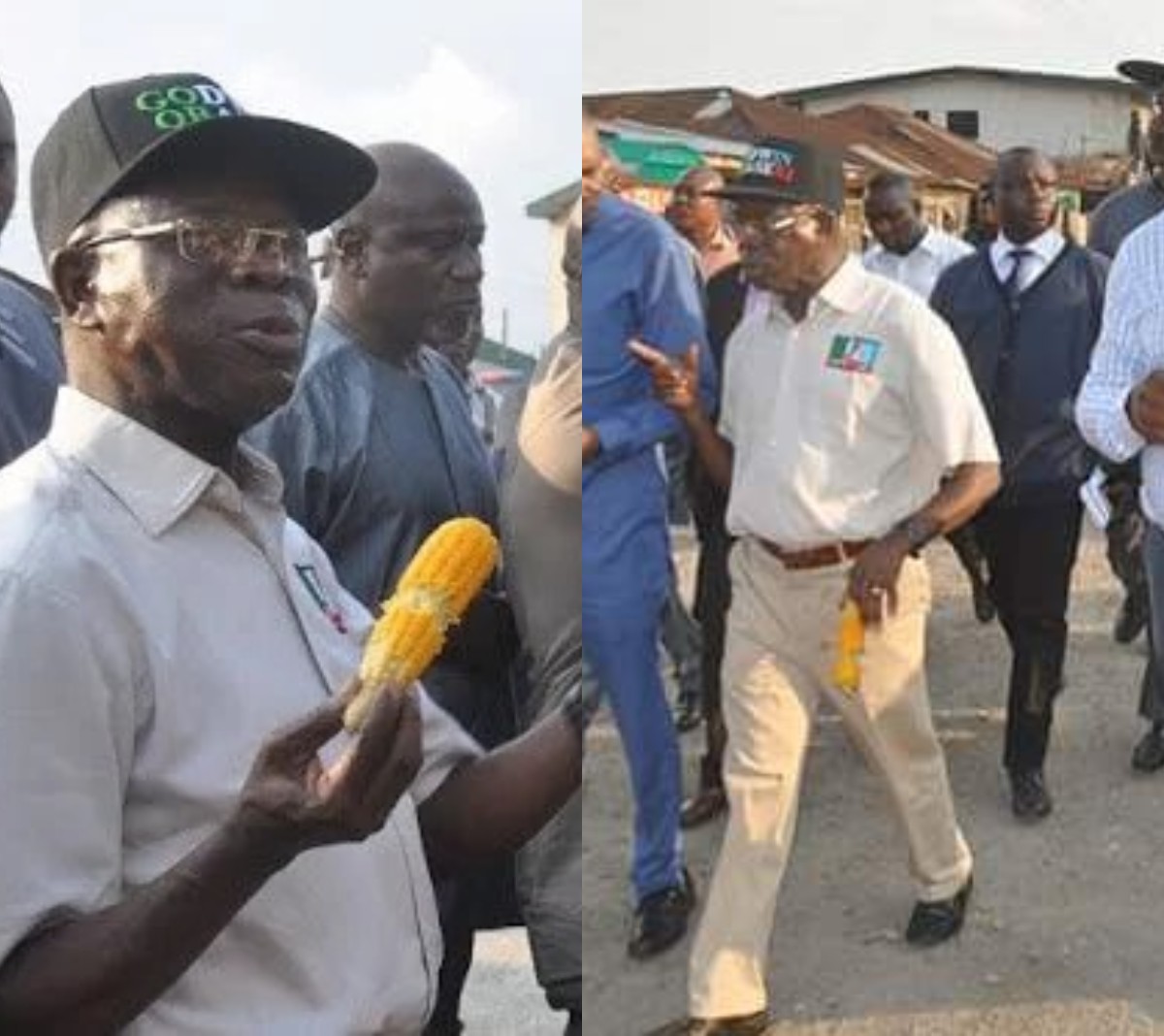 Like 2016, Oshiomhole Returns To The Streets For Corn Ahead Of Edo Election [VIDEO]