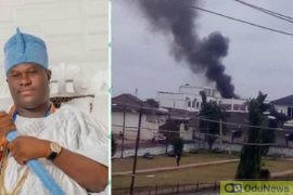 JUST IN: Fire Razes Ooni Of Ife's Palace  