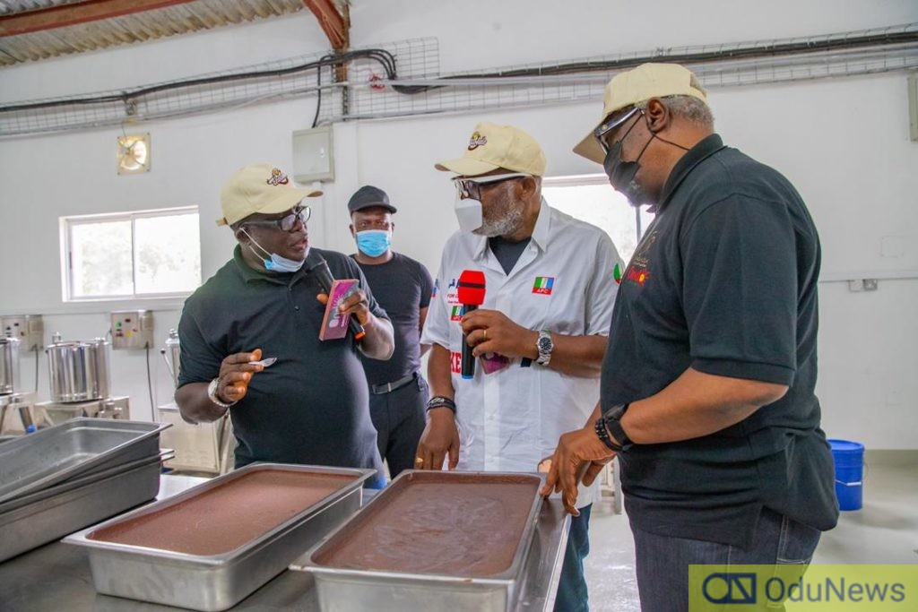 Rotimi Akeredolu Commissions Sunshine Chocolate Factory In Idanre