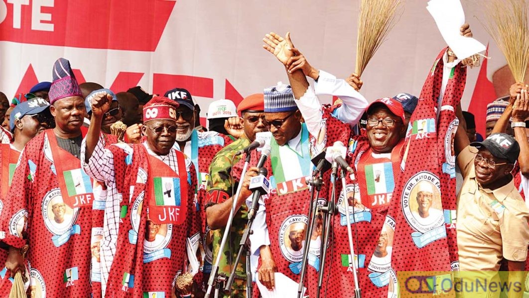 Ekiti APC Suspends Buhari’s Aide Ojudu, Tinubu’s In-law