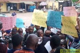 APC Councilors Protest Over Non-payment Of Salary In Edo (Photos)  