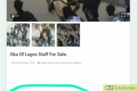 Oba Of Lagos Staff Auctions On Jiji For N10m, Nigerians React  