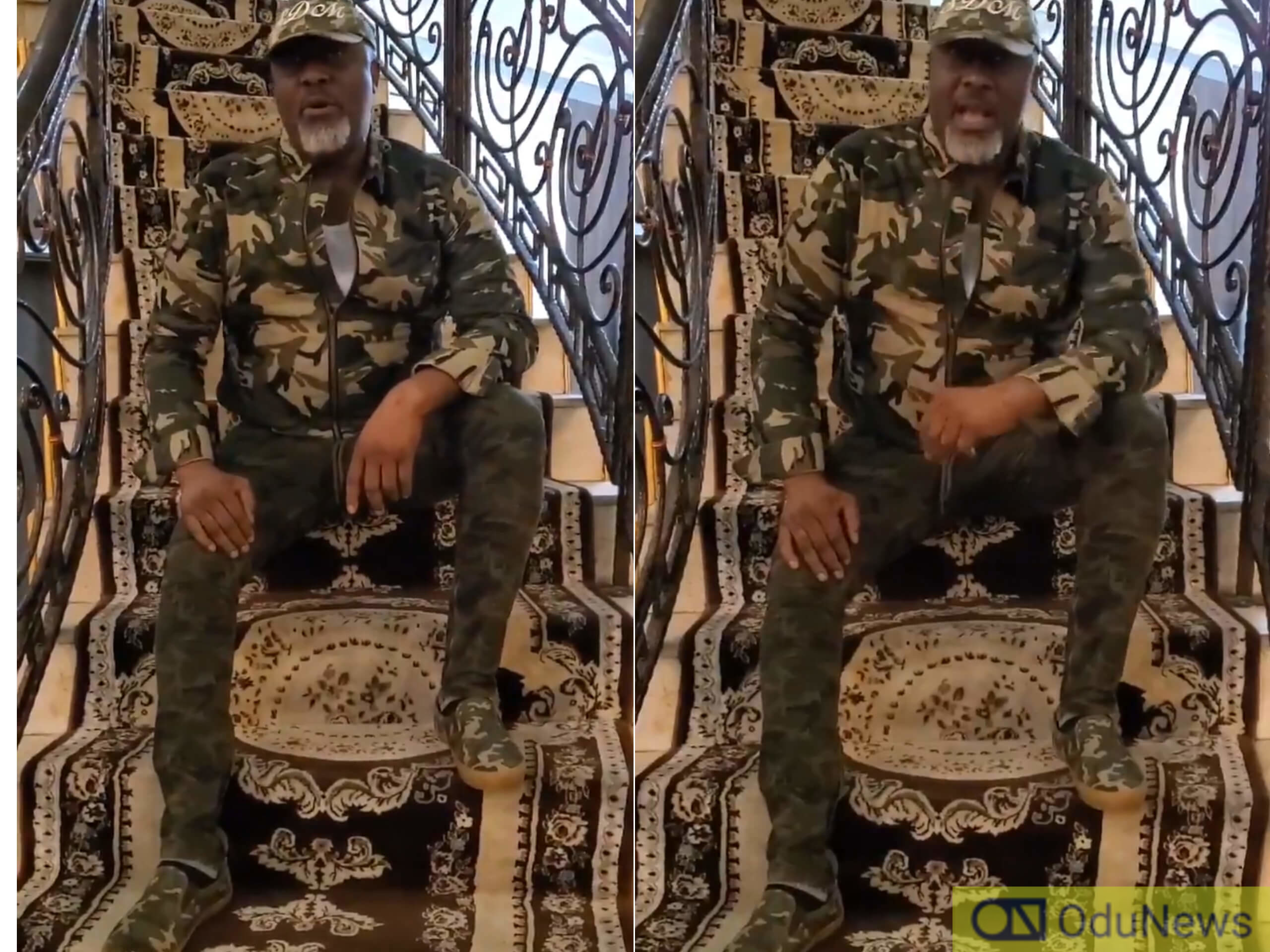 VIDEO: Dino Melaye Steps Out In Camo, Drops Another 'Song' On Lekki Shootings  